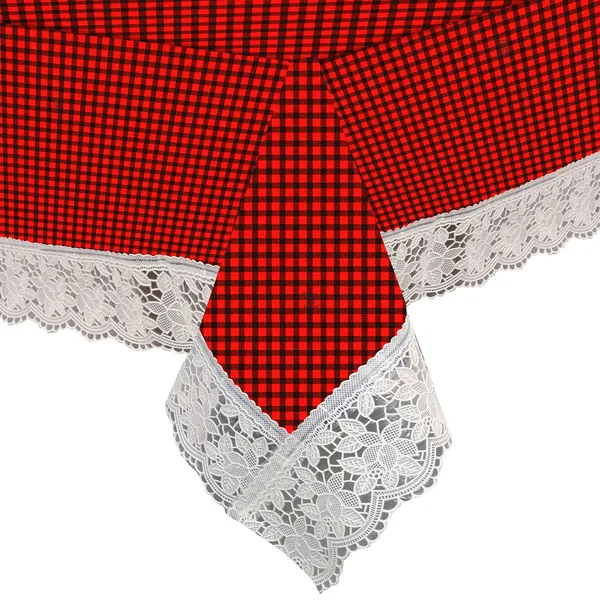 PVC_8_Seater_Dining_Table_Cover_With_Border_Lace_(Size-60x90_Inches,_Color-Red)
