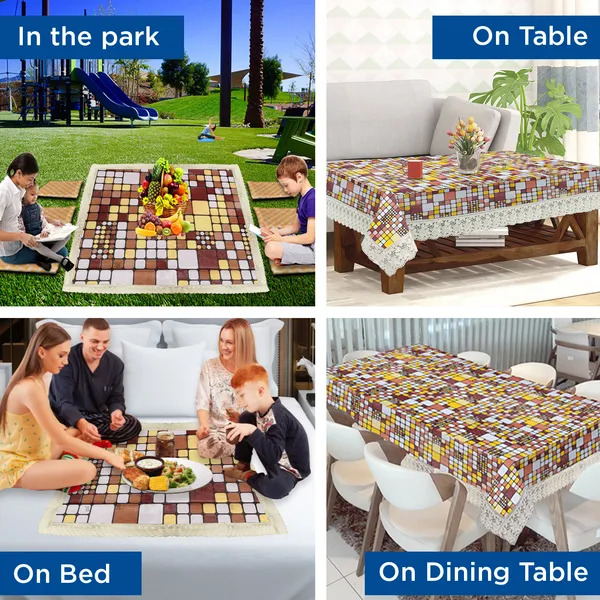 PVC_8_Seater_Dining_Table_Cover_With_Border_Lace_(Size-60x90_Inches,_Color-Brown)