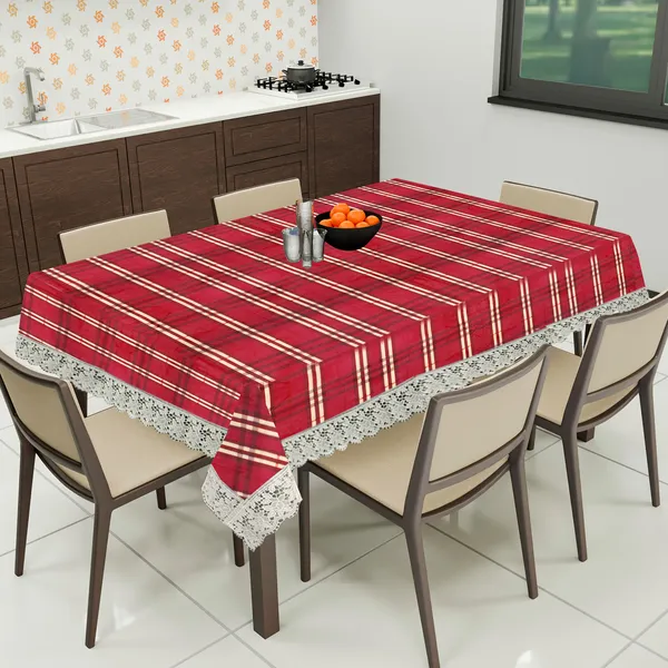 PVC_8_Seater_Dining_Table_Cover_With_Border_Lace_(Size-60x90_Inches,_Color-Red)