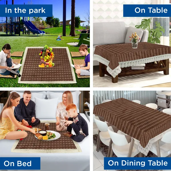 PVC_8_Seater_Dining_Table_Cover_With_Border_Lace_(Size-60x90_Inches,_Color-Brown)