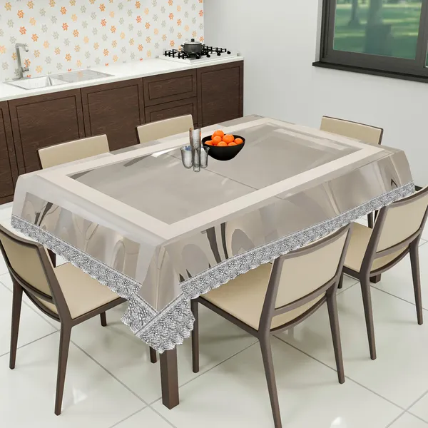PVC_Transparent_8_Seater_Dining_Table_Cover_With_Silver_Border_Lace_(Size-60x90_Inches,_Color-Transparent)