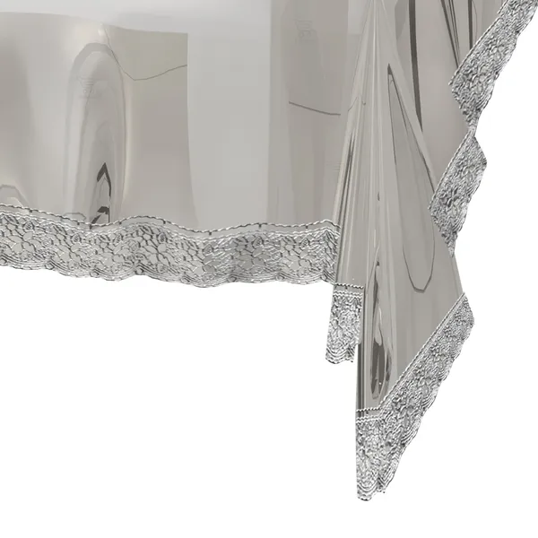 PVC_Transparent_8_Seater_Dining_Table_Cover_With_Silver_Border_Lace_(Size-60x90_Inches,_Color-Transparent)