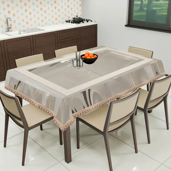 PVC_Transparent_8_Seater_Dining_Table_Cover_With_Small_Golden_Border_Lace_(Size-60x90_Inches,_Color-Transparent)