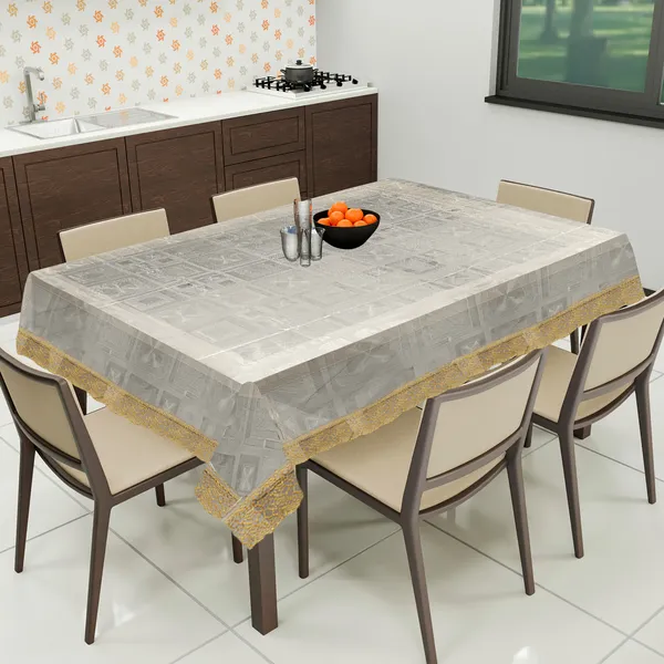 PVC_Square_Textured_8_Seater_Dining_Table_Cover_With_Golden_Border_Lace_(Size-60x90_Inches,_Color-Transparent)