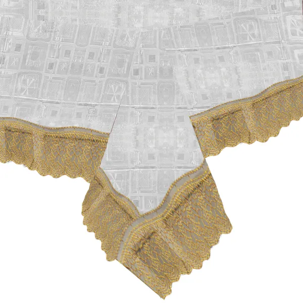 PVC_Square_Textured_8_Seater_Dining_Table_Cover_With_Golden_Border_Lace_(Size-60x90_Inches,_Color-Transparent)