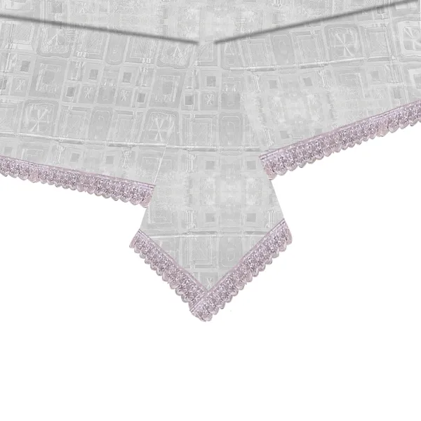 PVC_Square_Textured_8_Seater_Dining_Table_Cover_With_Silver_Border_Lace_(Size-60x90_Inches,_Color-Transparent)