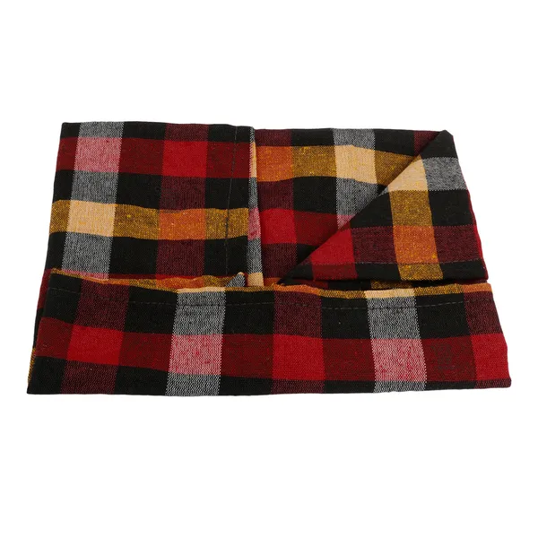 Cotton_Kitchen_Napkin/Chapati_Cloth_(Color-Check_Yellow,_Size-18x18_Inch)