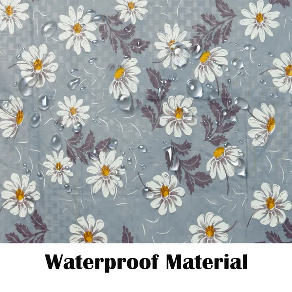 PVC_4_Seater_Round_Table_Cover_With_Border_Lace_(Size-60_Inch_Round,_Color-Gray)