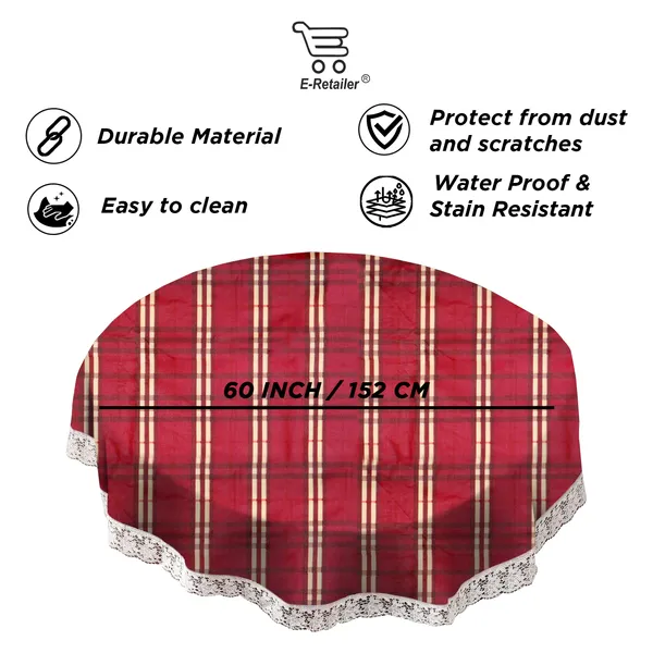 PVC_4_Seater_Round_Table_Cover_With_Border_Lace_(Size-60_Inch_Round,_Color-Red)