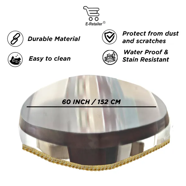 PVC_Transparent_4_Seater_Round_Table_Cover_With_Small_Golden_Border_Lace_(Size-60_Inch_Round,_Color-Transparent)