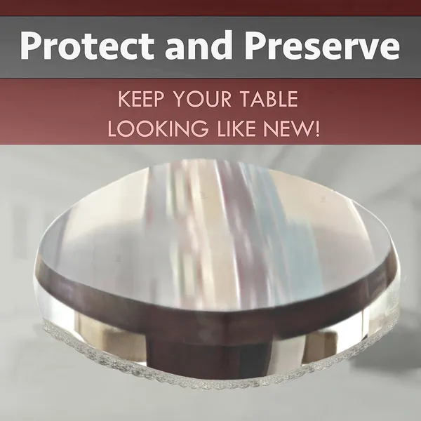 PVC_Transparent_4_Seater_Round_Table_Cover_With_Small_Silver_Border_Lace_(Size-60_Inch_Round,_Color-Transparent)