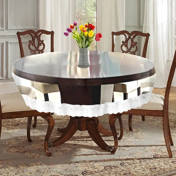 PVC_Transparent_4_Seater_Round_Table_Cover_With_White_Border_Lace_(Size-60_Inch_Round,_Color-Transparent)