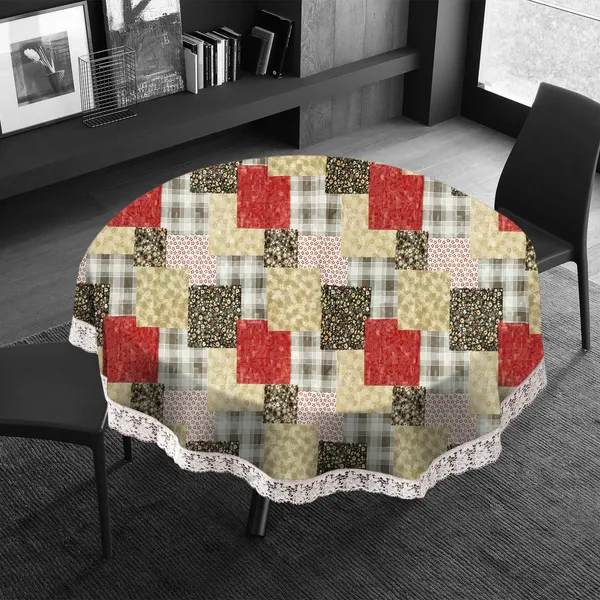 PVC_6_Seater_Round_Table_Cover_With_Border_Lace_(Size-72_Inch_Round,_Color-Multi)