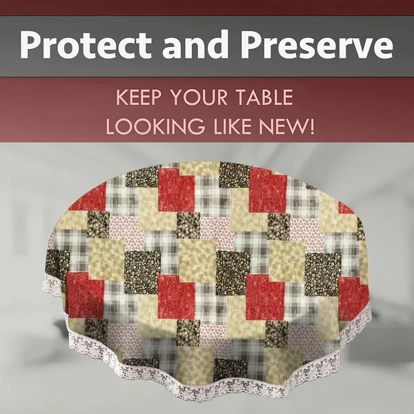 PVC_6_Seater_Round_Table_Cover_With_Border_Lace_(Size-72_Inch_Round,_Color-Multi)