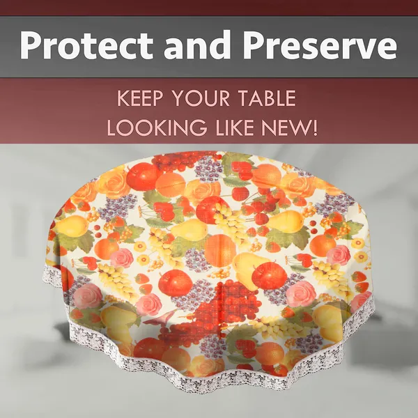 PVC_6_Seater_Round_Table_Cover_With_Border_Lace_(Size-72_Inch_Round,_Color-Multi)