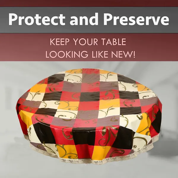 PVC_6_Seater_Round_Table_Cover_With_Border_Lace_(Size-72_Inch_Round,_Color-Multi)