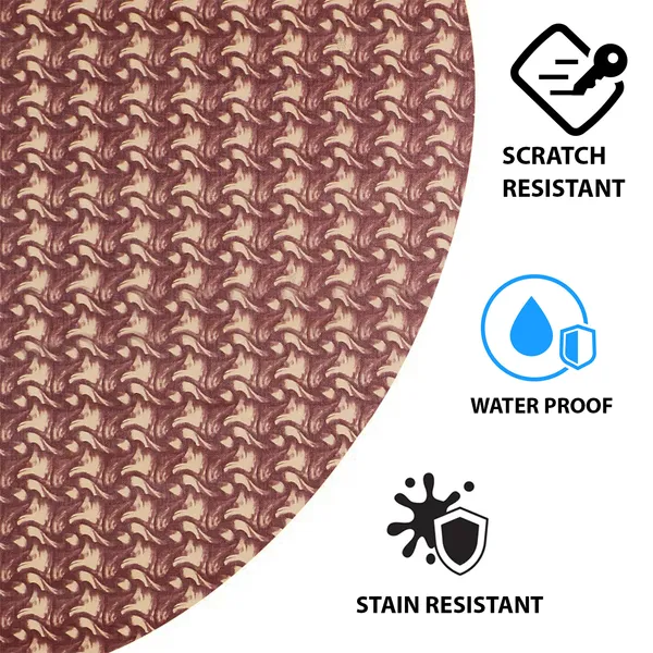 PVC_6_Seater_Round_Table_Cover_With_Border_Lace_(Size-72_Inch_Round,_Color-Brown)