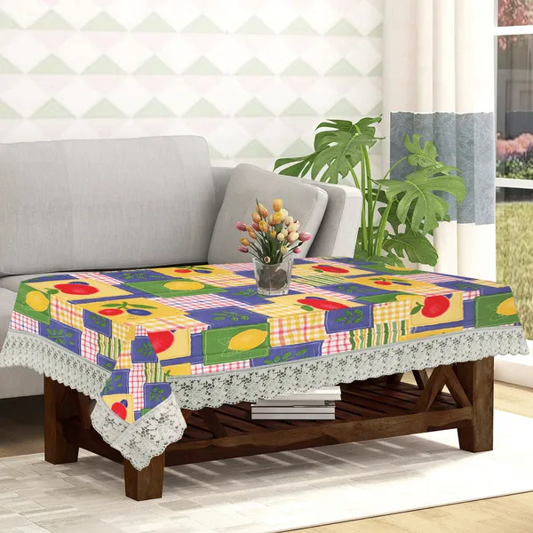 PVC_Center_Table_Cover_With_Border_Lace_(Size-40x60_Inches,_Color-Blue)