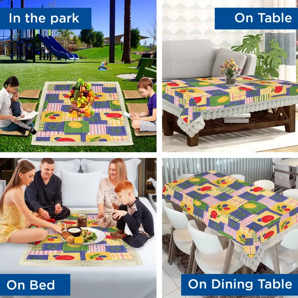 PVC_Center_Table_Cover_With_Border_Lace_(Size-40x60_Inches,_Color-Blue)