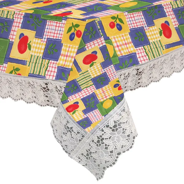 PVC_Center_Table_Cover_With_Border_Lace_(Size-40x60_Inches,_Color-Blue)