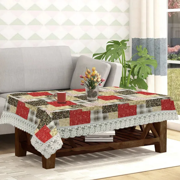 PVC_Center_Table_Cover_With_Border_Lace_(Size-40x60_Inches,_Color-Multi)