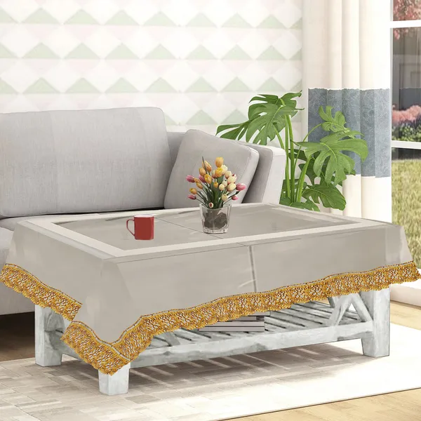 PVC_Transparent_Center_Table_Cover_With_Golden_Border_Lace_(Size-40x60_Inches,_Color-Transparent)