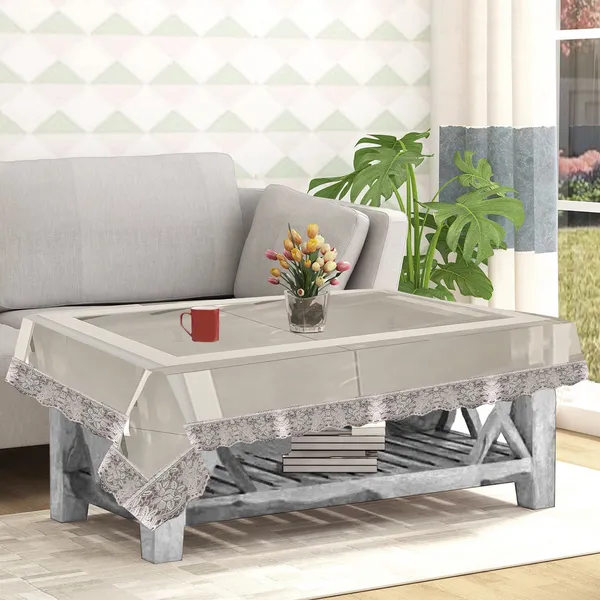 PVC_Transparent_Center_Table_Cover_With_Silver_Border_Lace_(Size-40x60_Inches,_Color-Transparent)