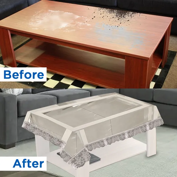 PVC_Transparent_Center_Table_Cover_With_Silver_Border_Lace_(Size-40x60_Inches,_Color-Transparent)