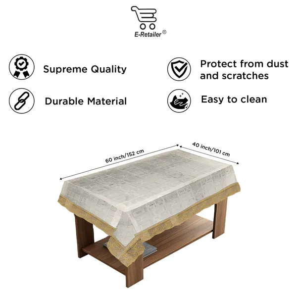 PVC_Square_Textured_Center_Table_Cover_With_Golden_Border_Lace_(Size-40x60_Inches,_Color-Transparent)