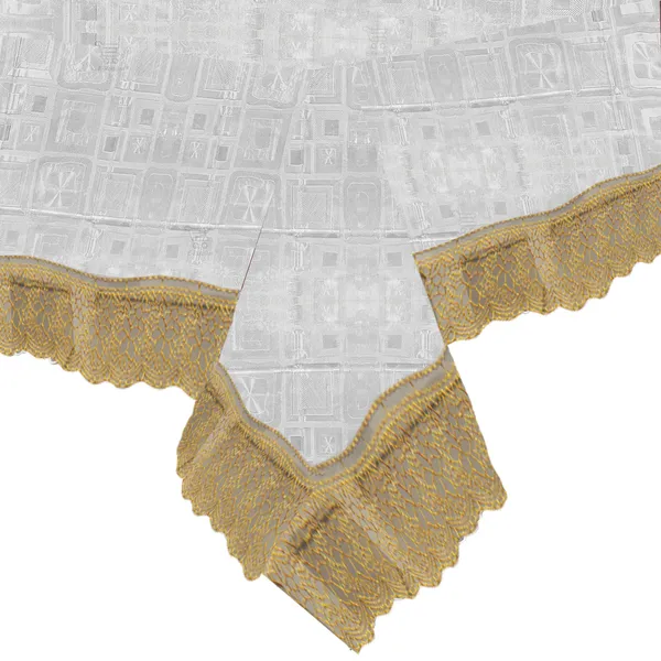 PVC_Square_Textured_Center_Table_Cover_With_Golden_Border_Lace_(Size-40x60_Inches,_Color-Transparent)