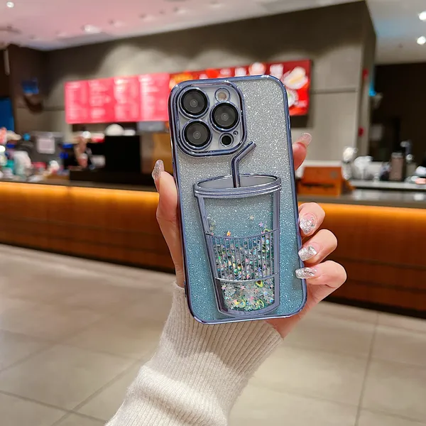 AS PLATINUM Apple iPhone 11/12/13/14/15 series Soft Moving Glitter