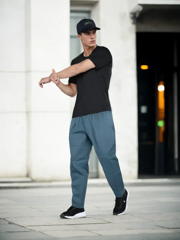 Ismail_Men's_Cotton_Full_Elastic_(Bayer_Blue_Colour)_Pyjama