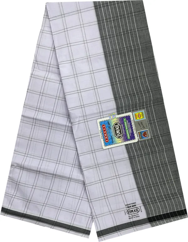 Lungis_-_100%_Pure_Cotton_Ismail_Checkered_White_Lungi_-_2.05_Mtrs