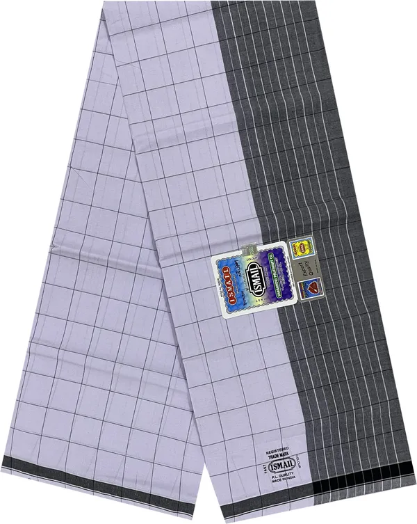 Lungis_-_100%_Pure_Cotton_Ismail_Checkered_White,_Black_Lungi_-_2.05_Mtrs