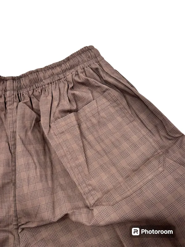 Ismail_Men's_Cotton_check_brown_cotton_pyjama