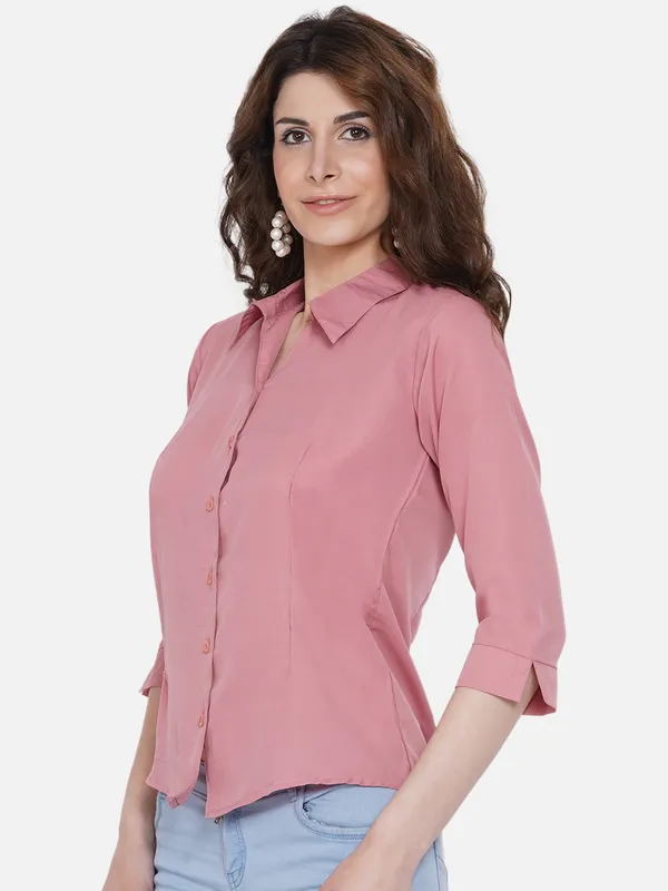 RIYA_Women_Peach_Formal_Shirt