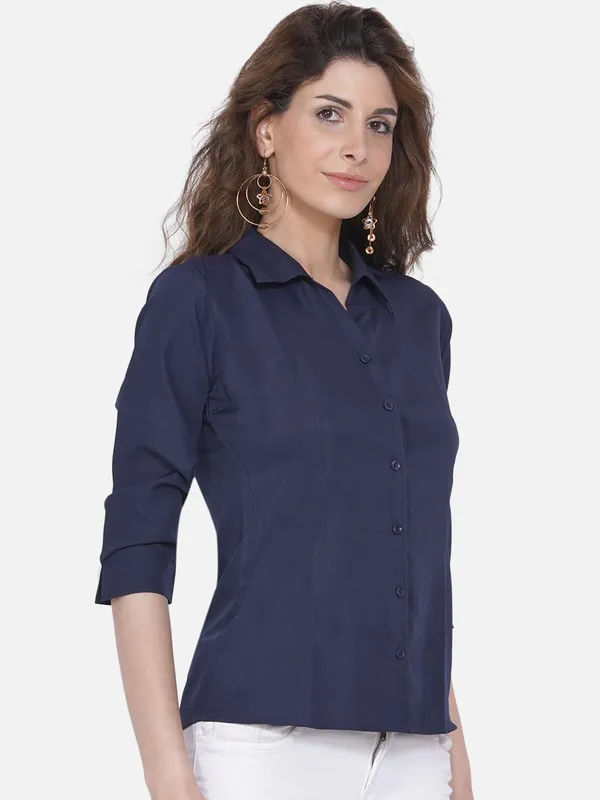 RIYA_Women_Blue_Formal_Shirt