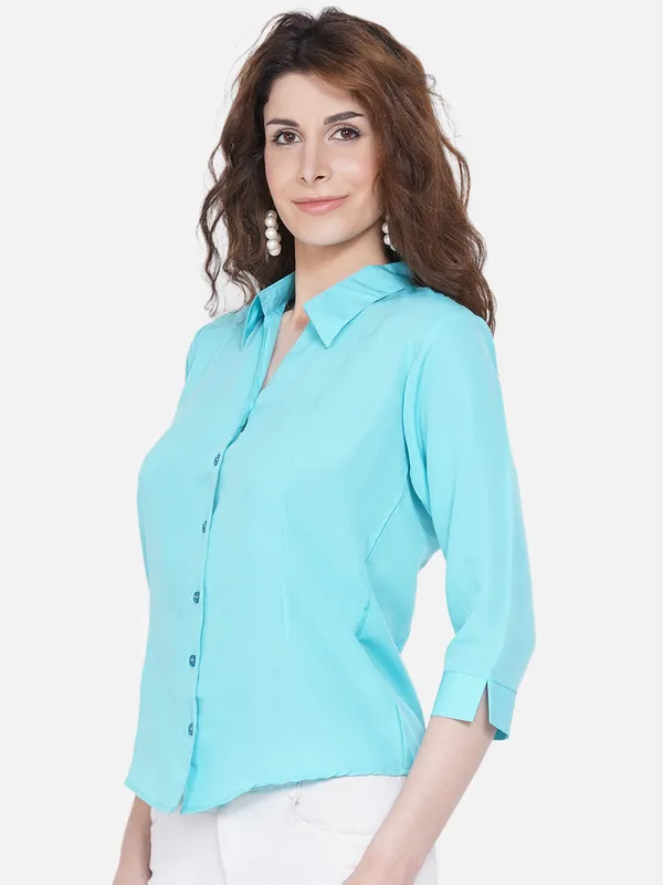 RIYA_Women_SkyBlue_Formal_Shirt