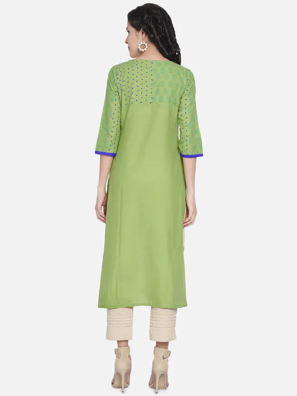 Pastel_Green_Ajrakh_Hand_Block_Cotton_Printed_Straight_Kurta