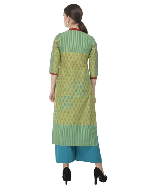 Pastel_Green_&_Turquoise_Hand_Block_Printed_Cotton_Kurta_-_Noor