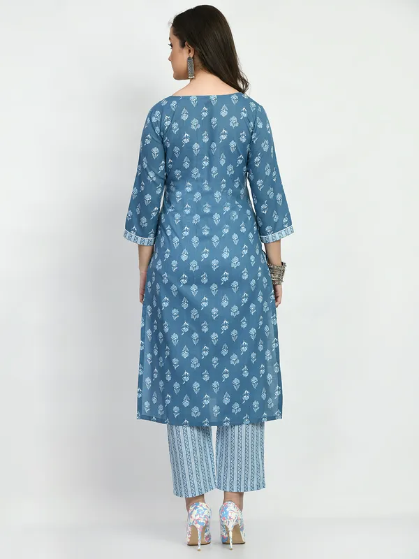 Riya_Blue_Printed_Kurta_Pant_With_Dupatta_Set