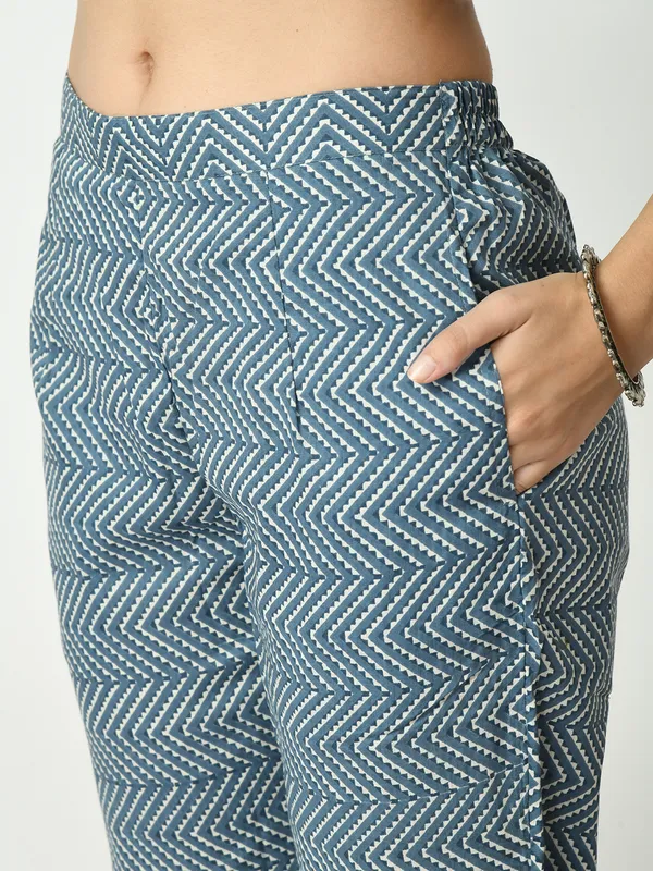 Riya_Blue_Printed_Kurta_Pant_With_Dupatta_Set