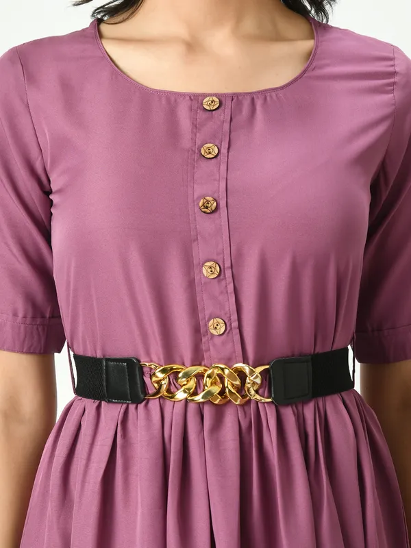 Riya_Lavender_Stylish_Midi_Dress_With_Belt