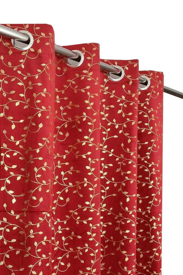 Aaho_Decor_Velvet_Golden_Foil_Pack_of_2_Pieces_Blackout_Long_Door_Curtain