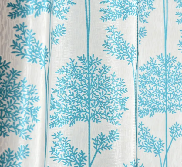 Tree_Print_Pack_of_2_Aqua_Room_Darkening_Long_Door_Curtains