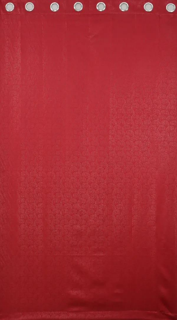 Floral_Emboss_Pack_of_2_Red_Blackout_Long_Door_Curtains