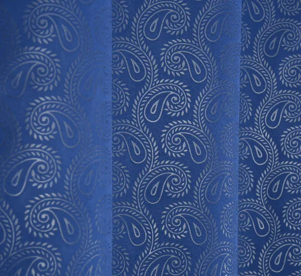 Floral_Emboss_Pack_of_2_Blue_Blackout_Long_Door_Curtains