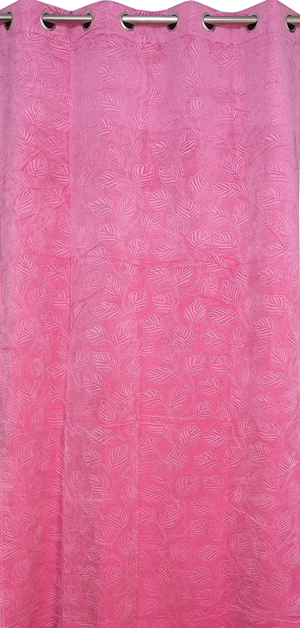 Velvet_Floral_Emboss_Pack_of_2_Pink_Blackout_Long_Door_Curtains