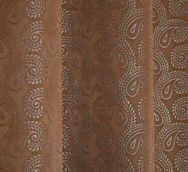 Floral_Emboss_Pack_of_2_Leather_Brown_Blackout_Long_Door_Curtains