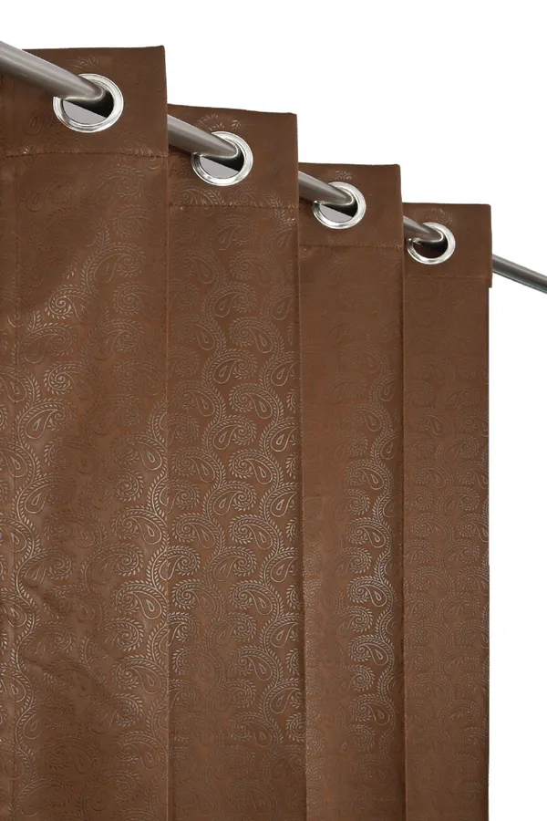 Floral_Emboss_Pack_of_2_Leather_Brown_Blackout_Long_Door_Curtains